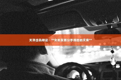 天津出轨取证：**女朋友要分手挽回的文案**