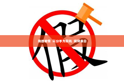 挽回爱情  以分手为契机  婉转表白