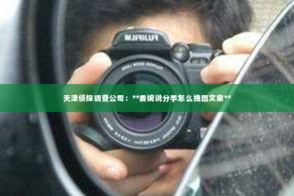 天津侦探调查公司：**委婉说分手怎么挽回文案**
